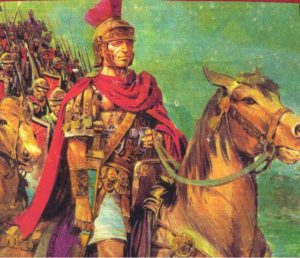 Roman officer, ostenibly Caesar